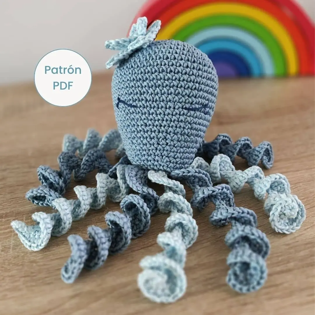 portada patron pulpo amigurumi pdf
